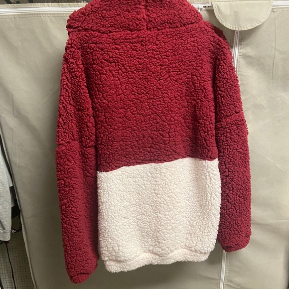 Red & White/Light Pink Sherpa - Picture 2 of 2